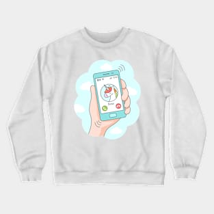 Unicorn Call Crewneck Sweatshirt